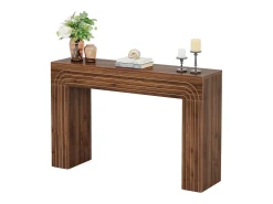 140 cm de comprimento, mesa estreita para sofá, mesa atrás do sofá, mesa de entrada moderna em madeira para a entrada, o corredor, o sala de estar^Tribesigns Sale