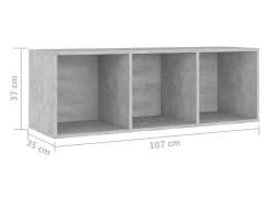 | Gabinete para TV | 3 pcs 37 x 35 x 107.5 cm^vidaxl Discount