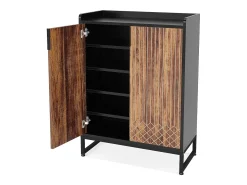 25 Pares de placas para sapatos, Armário Etagere de Grande Capacidade com Estrutura Preta para Entrada^Tribesigns Best