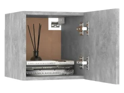 vidaxl Móvel De Tv*8 pcs conjunto de móveis de TV contraplacado cimento Cinzento