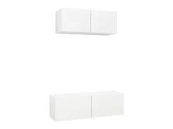 2 pcs conjunto de móveis de TV derivados de madeira PT181393* Hot