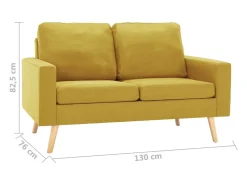 2 pcs conjunto de sofás tecido*vidaxl Sale
