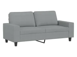 2 pcs conjunto de sofás tecido -claro*vidaxl New