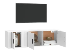 2 pcs conjunto móveis de TV derivados de madeira PT739447^ Hot