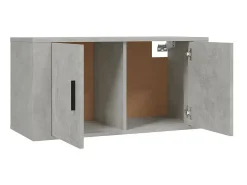 2 pcs conjunto móveis de TV derivados de madeira cinza cimento PT778307* Outlet