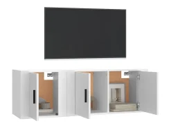 2 pcs conjunto móveis de TV derivados de madeira PT964839* Discount