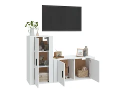 2 pcs conjunto móveis de TV derivados de madeira PT992402^ Discount