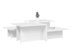 2 pcs Mesas de centro | Mesa de apoio | Mesa de café derivados de madeira^ Best