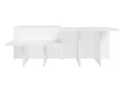 2 pcs Mesas de centro | Mesa de apoio | Mesa de café derivados de madeira^ Best