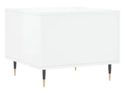 2 pcs Mesas de centro | Mesa de apoio | Mesa de café 50x50x40 cm brilhante Mesa De Centro