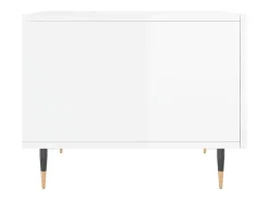 2 pcs Mesas de centro | Mesa de apoio | Mesa de café 50x50x40 cm brilhante Mesa De Centro