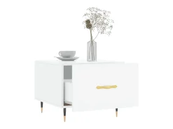 2 pcs Mesas de centro | Mesa de apoio | Mesa de café 50x50x40 cm brilhante Mesa De Centro