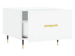 2 pcs Mesas de centro | Mesa de apoio | Mesa de café 50x50x40 cm brilhante Mesa De Centro