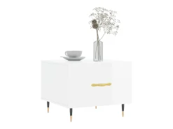 2 pcs Mesas de centro | Mesa de apoio | Mesa de café 50x50x40 cm brilhante Mesa De Centro