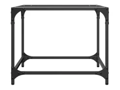 2 pcs Mesas de centro | Mesa de apoio | Mesa de café c/ topo vidro 50x50x40cm aço* Discount