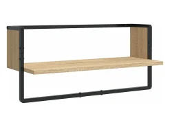 4 pcs prateleiras parede derivados de madeira carvalho sonoma*vidaxl Discount