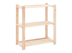 10 unidades arrumação 3 prateleiras 80x38x90cm pinho 150 kg PT294427^ Clearance