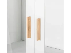 Adrianni : Armário expositor com 2 portas de vidro em metal preto^Loft24