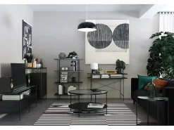 Alandra : Móvel inferior com 2 portas em carvalho / branco*Dorel Home