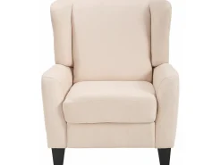 New Alessa | Poltrona em Microfibra Creme Poltrona