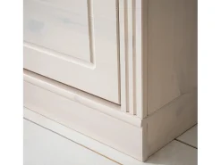 Loft24 Móvel De Arrumação|Sapateira*Anita | Sapateira com 2 Abas e 1 Gaveta em Pinho Branco