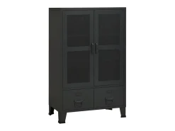 Aparador de arrumação industrial 70x40x115 cm metal Acessórios De Arrumação