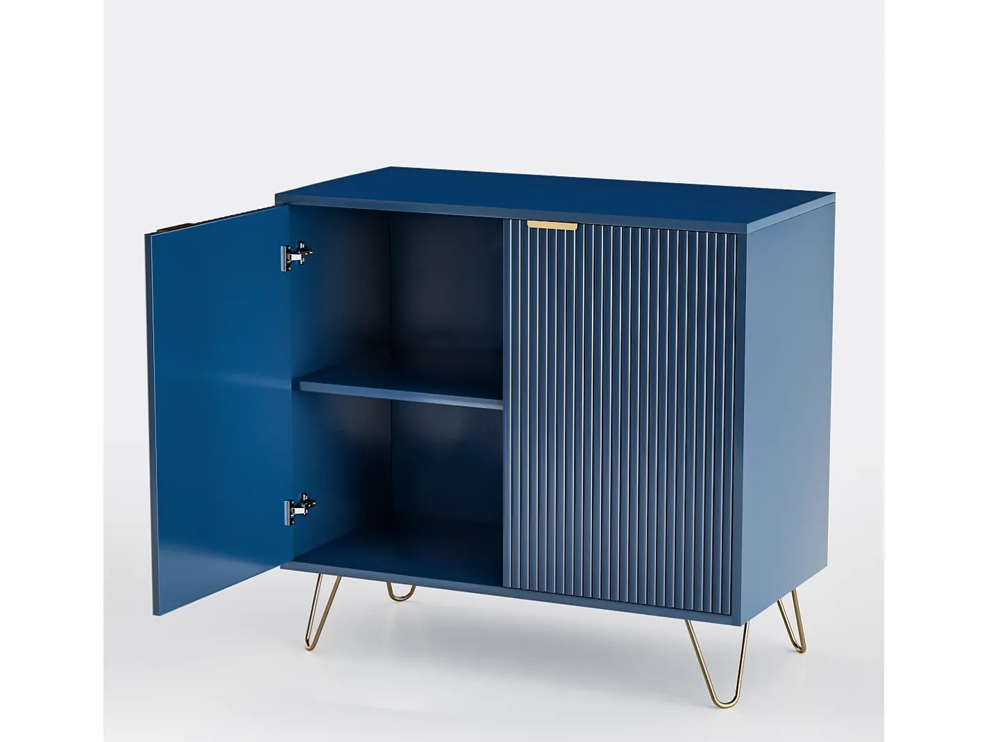 Aparador de cozinha com 2 portas e 2 prateleiras, para cozinha, sala de jantar e sala de estar, , 80x40x78 cm* Hot