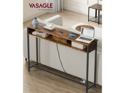 Aparador 25x120x81 cm castanho e preto* Discount