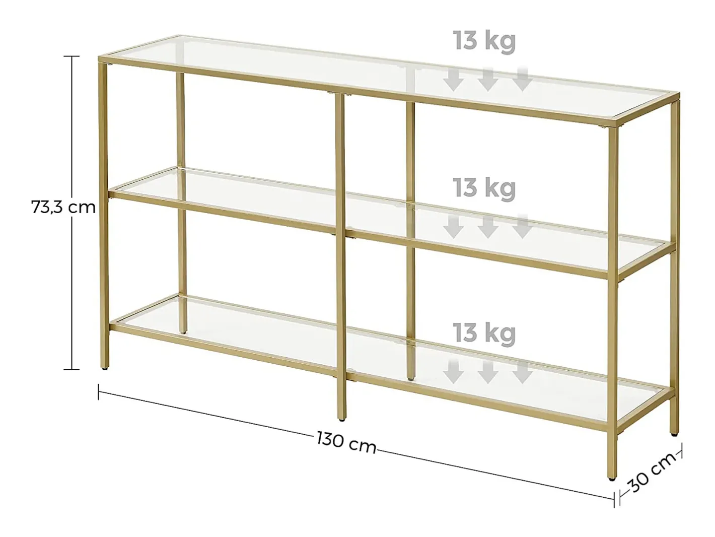Aparador 130x30x73,3 cm* New