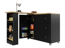 Aparador、Móvel bar giratório - MDF - 3 gavetas e 2 portas -*ModernLuxe Best