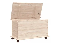 Arca de arrumação c/ rodas ALTA 73x39,5x44 cm pinho maciço PT406088* Best