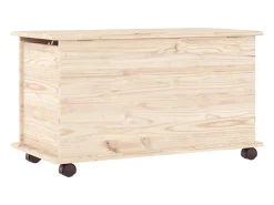 Arca de arrumação c/ rodas ALTA 73x39,5x44 cm pinho maciço PT406088* Best