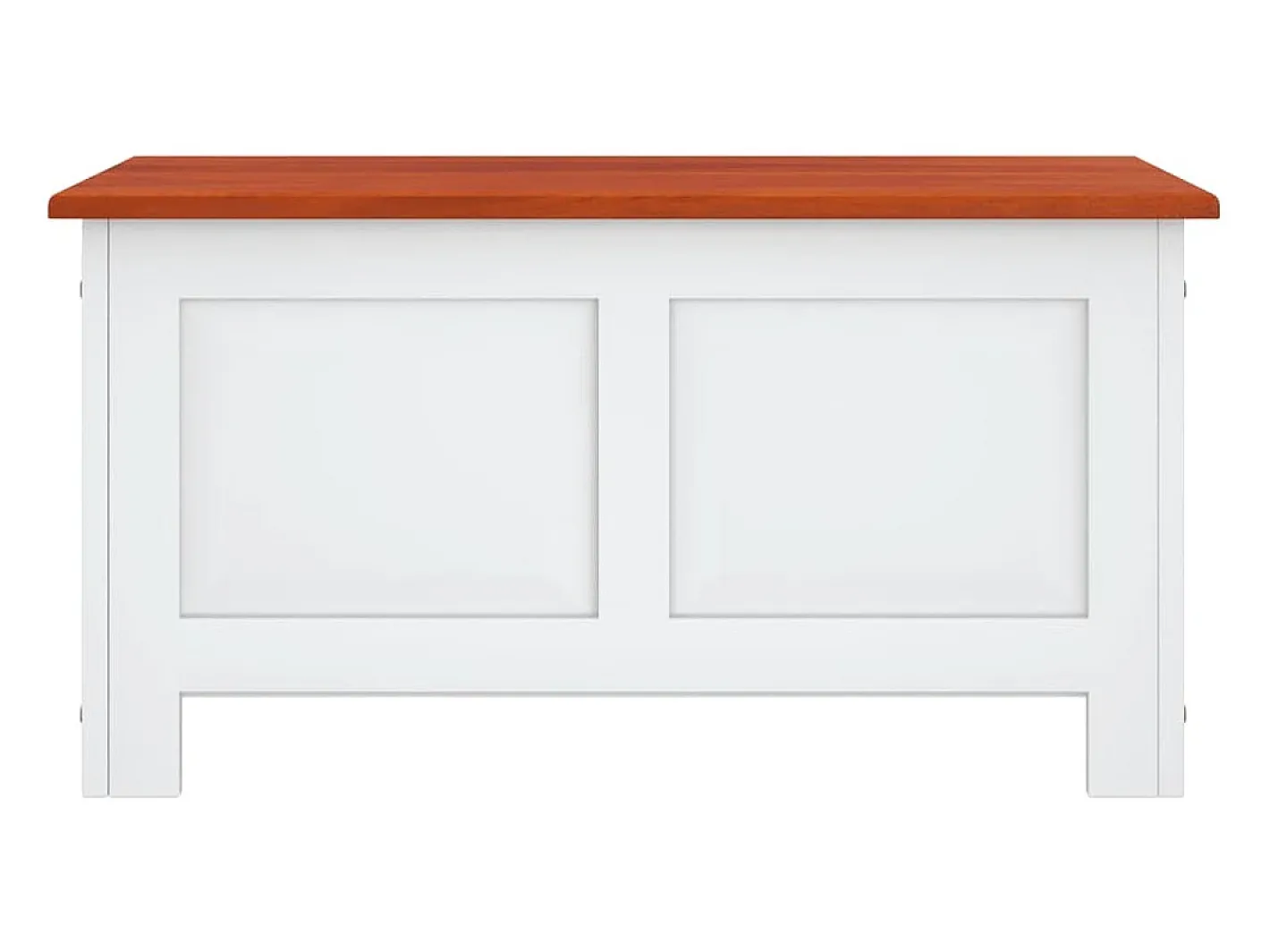 Acessórios De Arrumação*Arca de arrumação c/ tampa acácia maciça castanho e PT953586 Branco