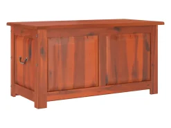 Arca de arrumação c/ tampa madeira de acácia maciça castanho^vidaxl Hot