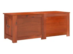 Arca de arrumação c/ tampa madeira de acácia maciça castanho^vidaxl Outlet