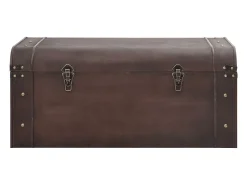 Arca de arrumação c/ trincos contraplacado -escuro PT955718^ Clearance
