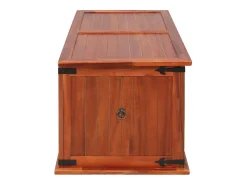 Arca de arrumação 79x34x32 cm madeira de acácia maciça PT727768* Discount