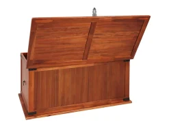 Arca de arrumação 79x34x32 cm madeira de acácia maciça PT727768* Discount