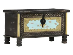 Arca de arrumação 80x40x45 cm madeira de mangueira maciça PT214824* Best