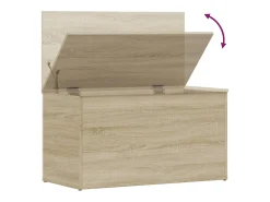 vidaxl Acessórios De Arrumação*Arca de arrumação 84x42x46cm madeira processada carvalho sonoma Natural claro