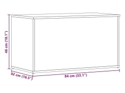 vidaxl Acessórios De Arrumação*Arca de arrumação 84x42x46cm madeira processada carvalho sonoma Natural claro