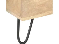 vidaxl Acessórios De Arrumação*Arca 90x40x45 cm cm madeira de mangueira maciça Natural claro