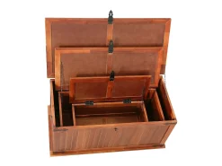 Arcas de arrumação 3 pcs madeira de acácia maciça*vidaxl Sale