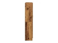 vidaxl Vitrina*Armário alto 82,5x30,5x150cm derivados de madeira madeira velha Castanho