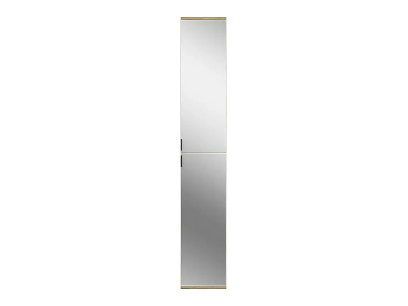 Armário de 2 portas com espelho – Carvalho claro – BODITE*Meublorama Discount