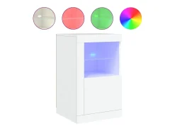 Armário de apoio com luzes LED derivados de madeira*vidaxl Clearance