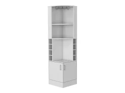 Armário de bar de canto Syrah, com suporte para copos, 180.59 cm X 46.73 cm X 46.73 cm ,^TuHome