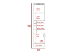 Armário de bar de canto Syrah com suporte para copos, 180.59 cm X 46.73 cm X 46.73 cm , castanho*TuHome Sale