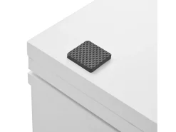 Sale Armário de bar giratório preto - Mesa de bar com 2 portas de vidro e 2 compartimentos de arrumação abertos - tampo giratório Móvel De Bar