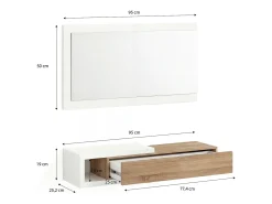 Armário de corredor Derek com espelho^duehome New